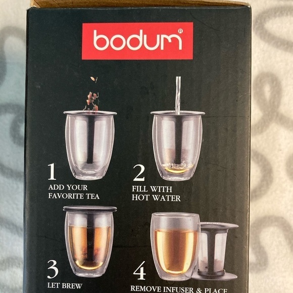 BODUM Pavina Tea for One Mug w/ Infuser NIB - Picture 2 of 10